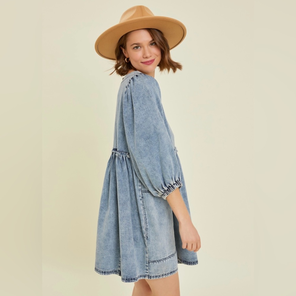 Denim dress